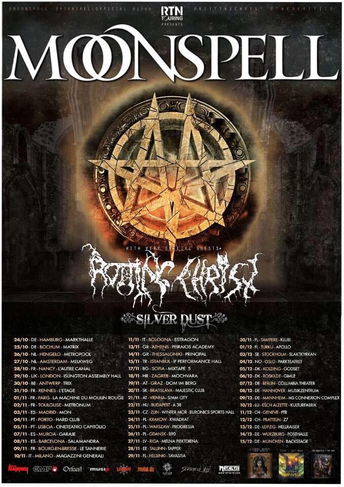 Moonspell On Tour with Rotting Christ This Fall!