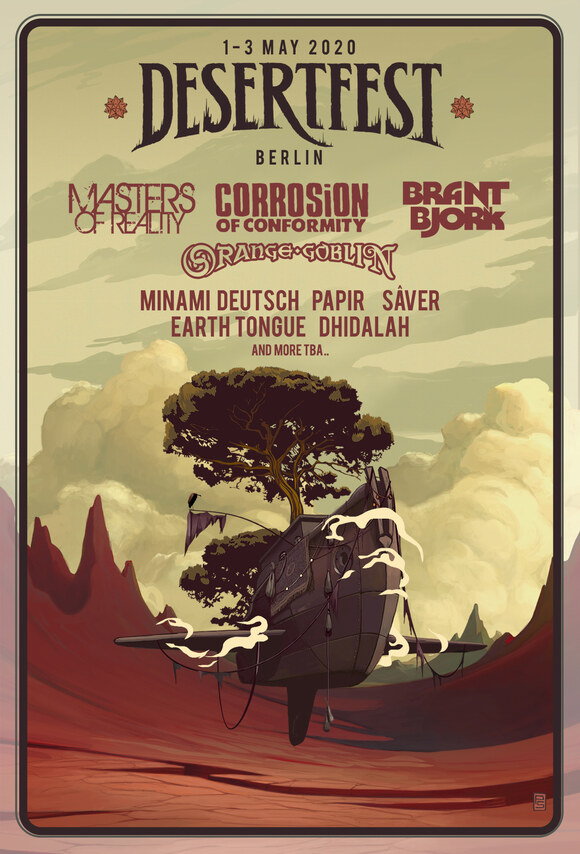 Desertfest Berlin announces first 9 bands for 2020, and confirms Masters Of Reality, C.O.C., BRANT B