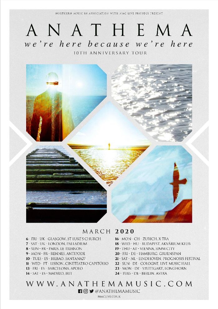 Anathema announce 10th Anniversary ‘We’re Here Because We’re Here’ EU/UK Tour for March 2020