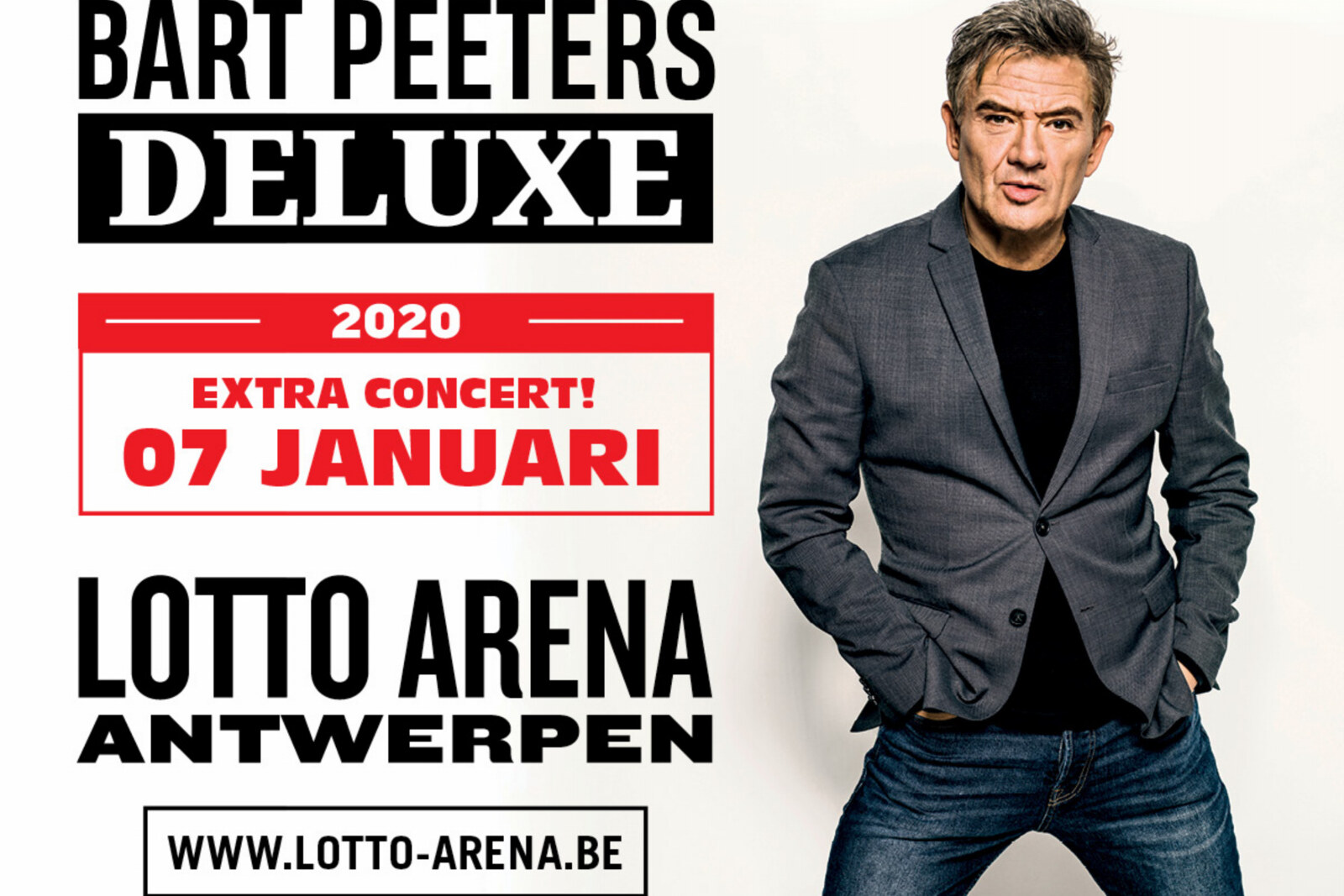 Bart Peeters kondigt achtste concert aan in Lotto Arena