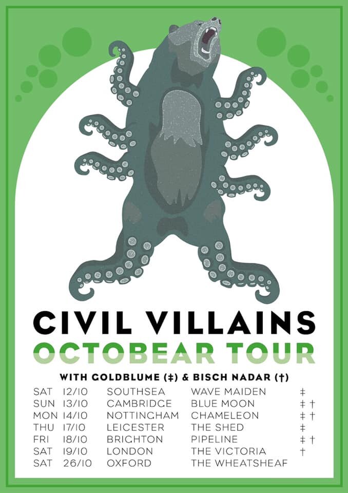 Civil Villains Debut EP Snake Oil Released 15th November 2019
