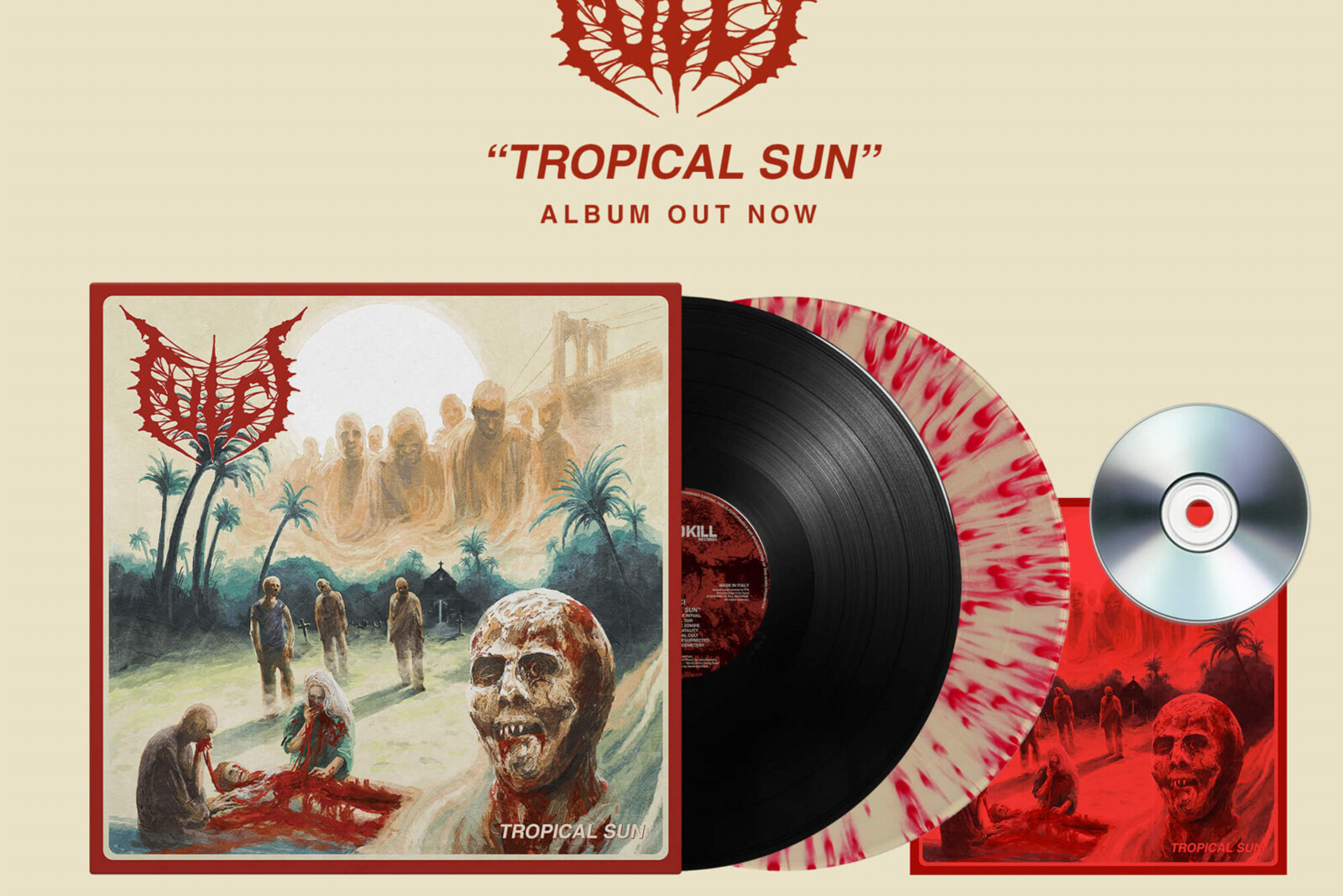Time To Kill Records to release LP and CD reissues of Italian death metallers acclaimed new album "Tropical Sun"