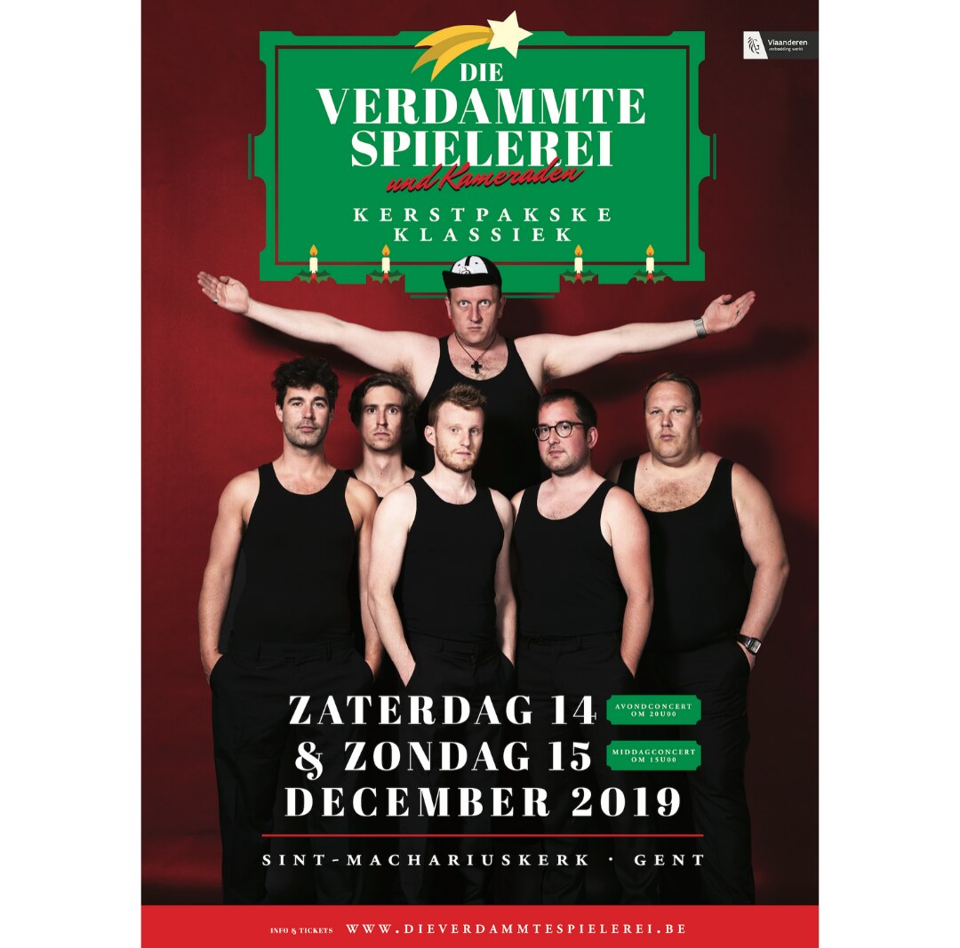 Die Verdammte Spielerei deelt kerstpakskes uit in Gent