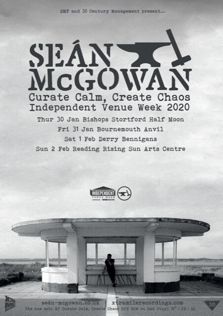 Sean Mc Gowan Announces 'Indepenent Venue Week' 2020 Tour 