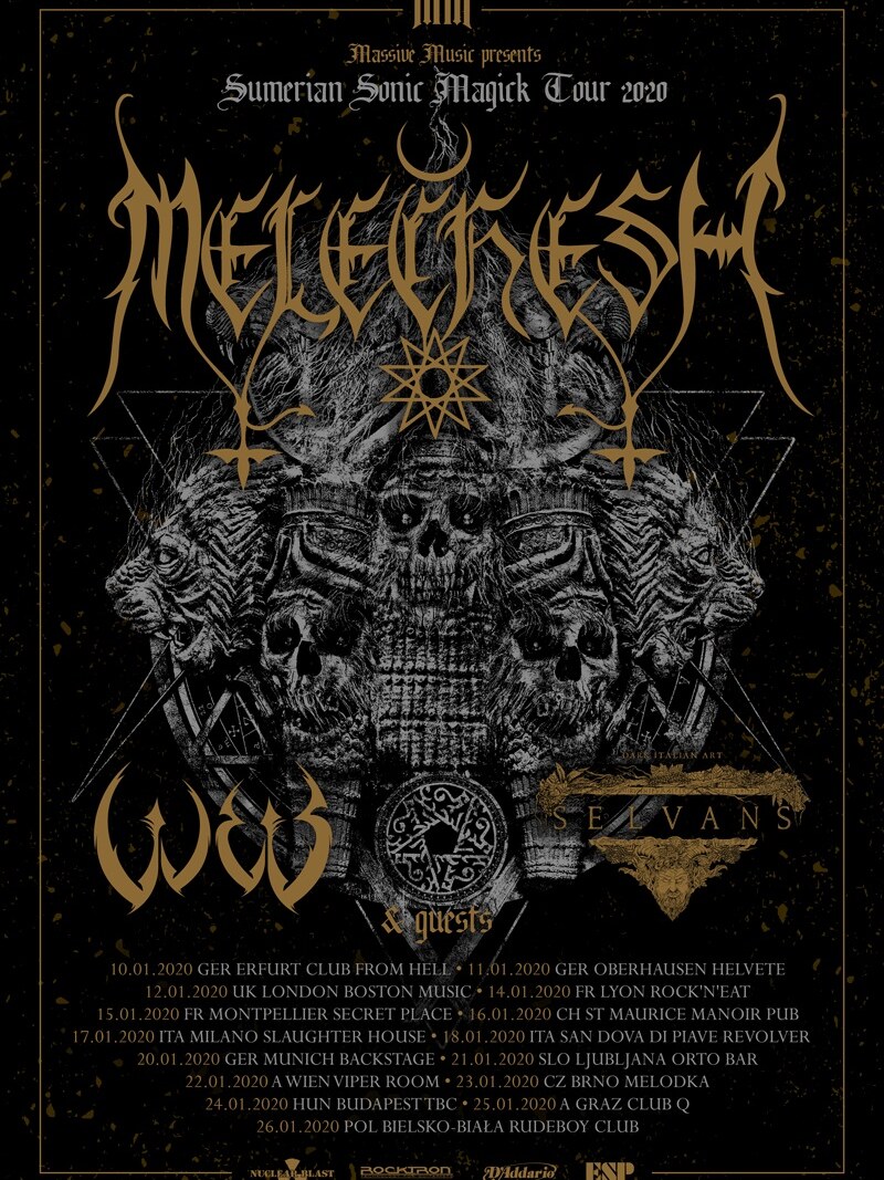 Melechesh announce "Sumerian Sonic Magick" Tour 2020