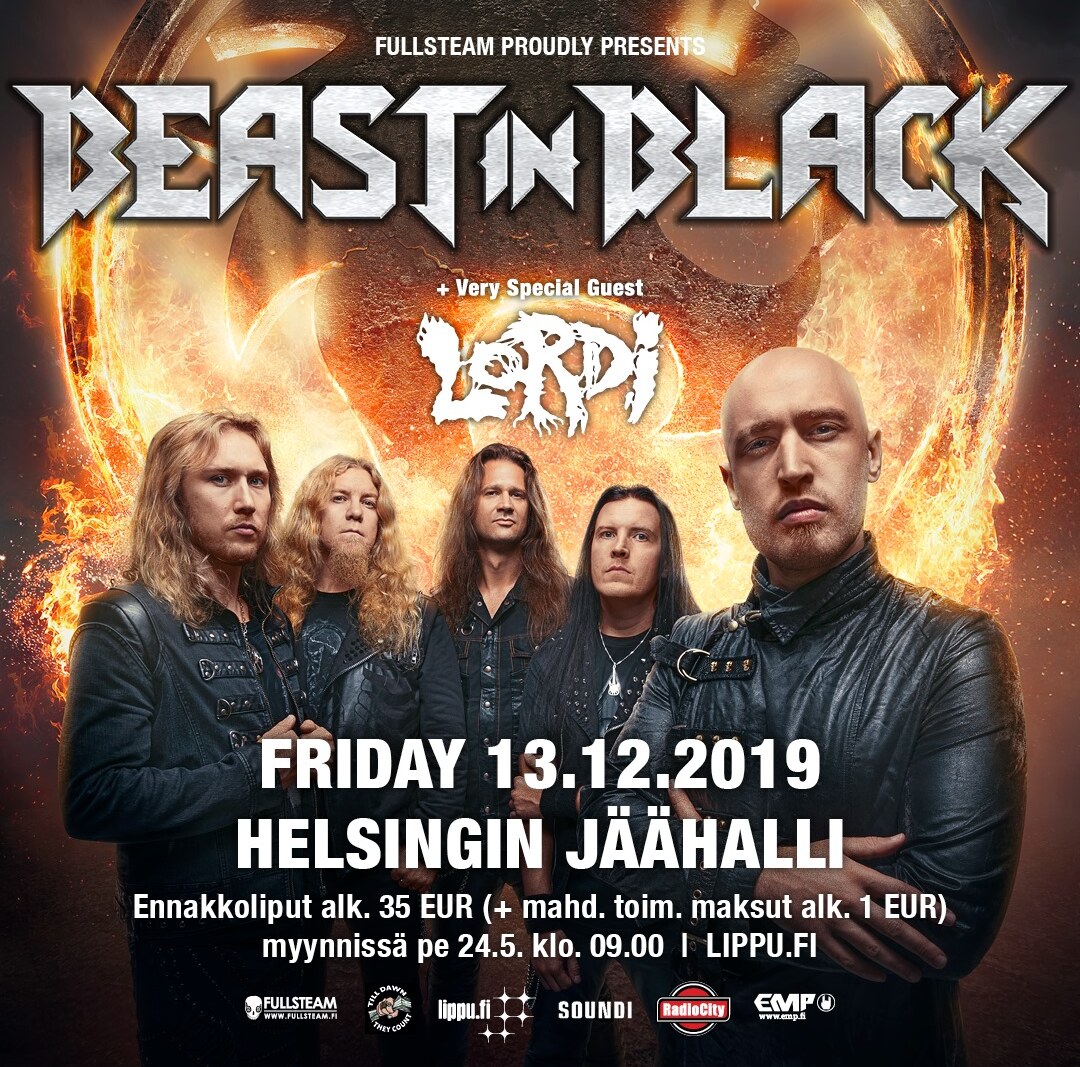 Beast in Black unleash 'Cry Out For A Hero' live music video in support of massive end-of-year gig at Helsinki's Ice Hall on Friday, December 13!