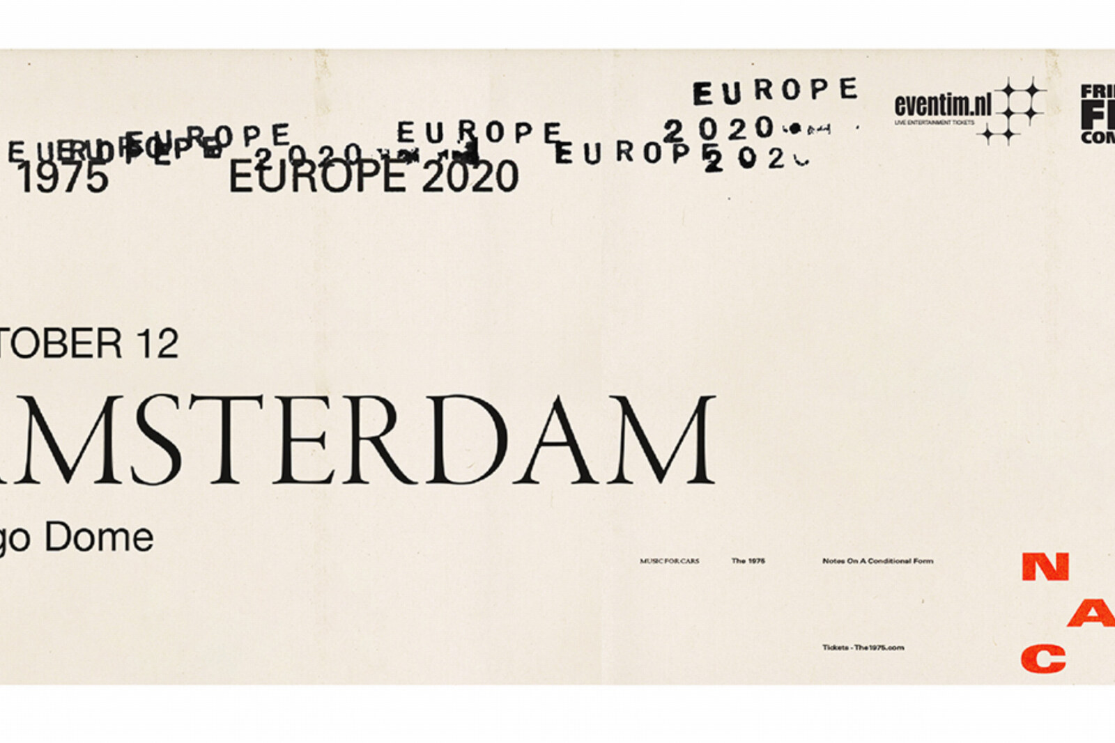 The 1975 verplaatst concert Ziggo Dome naar oktober 2020