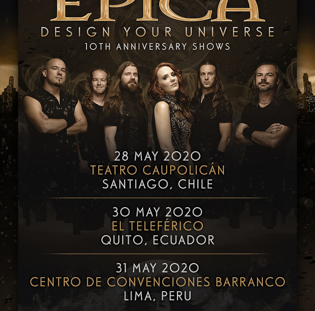 Epica announce “Design Your Universe” 10th Anniversary addional Latin America dates!