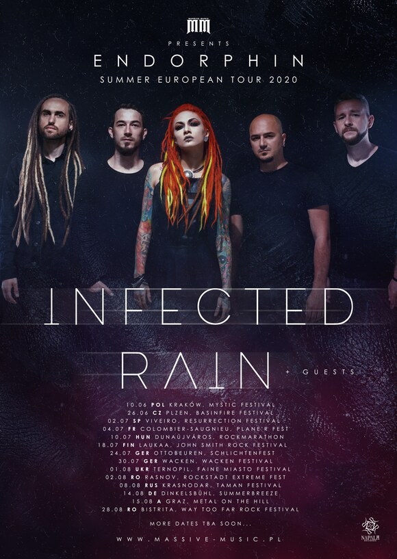 Moldovan Extreme Metal Unit, Infected Rain, Announces European Summer Tour 2020!