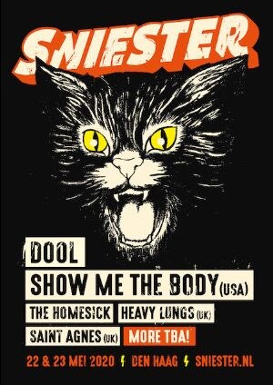 DOOL, Show Me The Body (USA), The Homesick en meer op 22 en 23 mei 2020 naar Sniester
