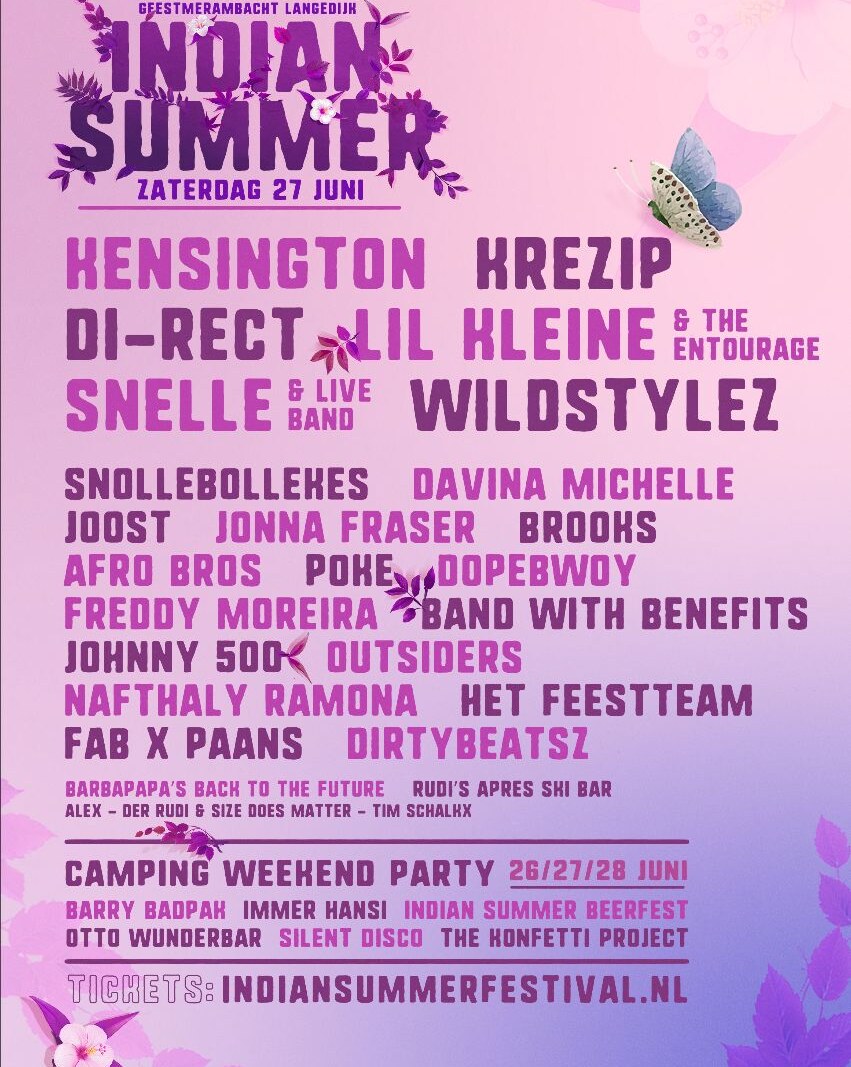 Kensington, Krezip, Lil Kleine en meer naar Indian Summer Festival 2020 