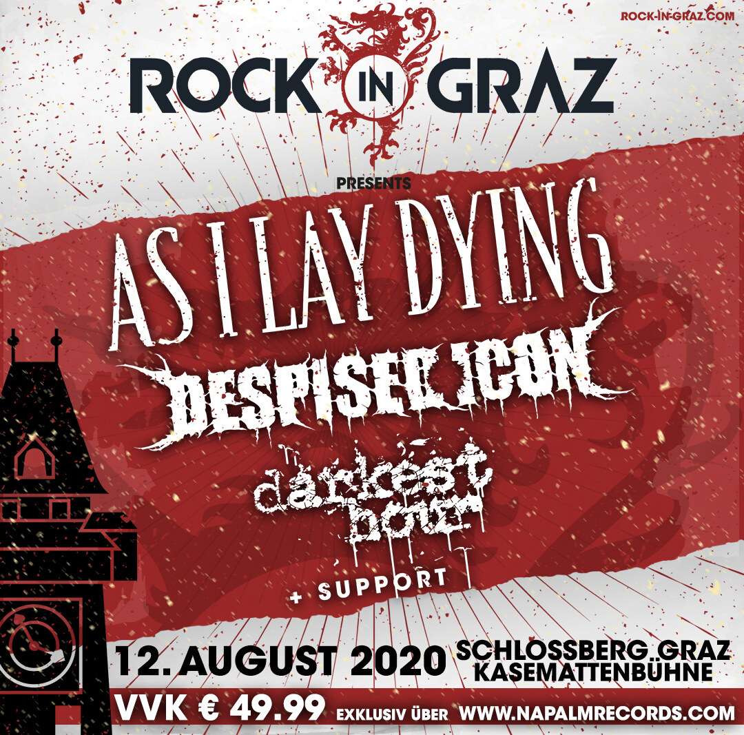 Rock In Graz 2020 Announces First Wave of Performing Artists - AS I LAY DYING Confirmed as Headliner!