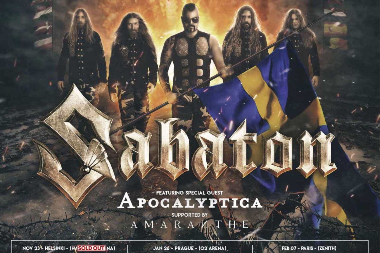 Sabaton unleash "Seven Pillars of Wisdom"