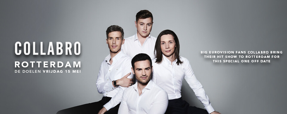 Collabro in het kader van Eurovisie Songfestival naar Rotterdam