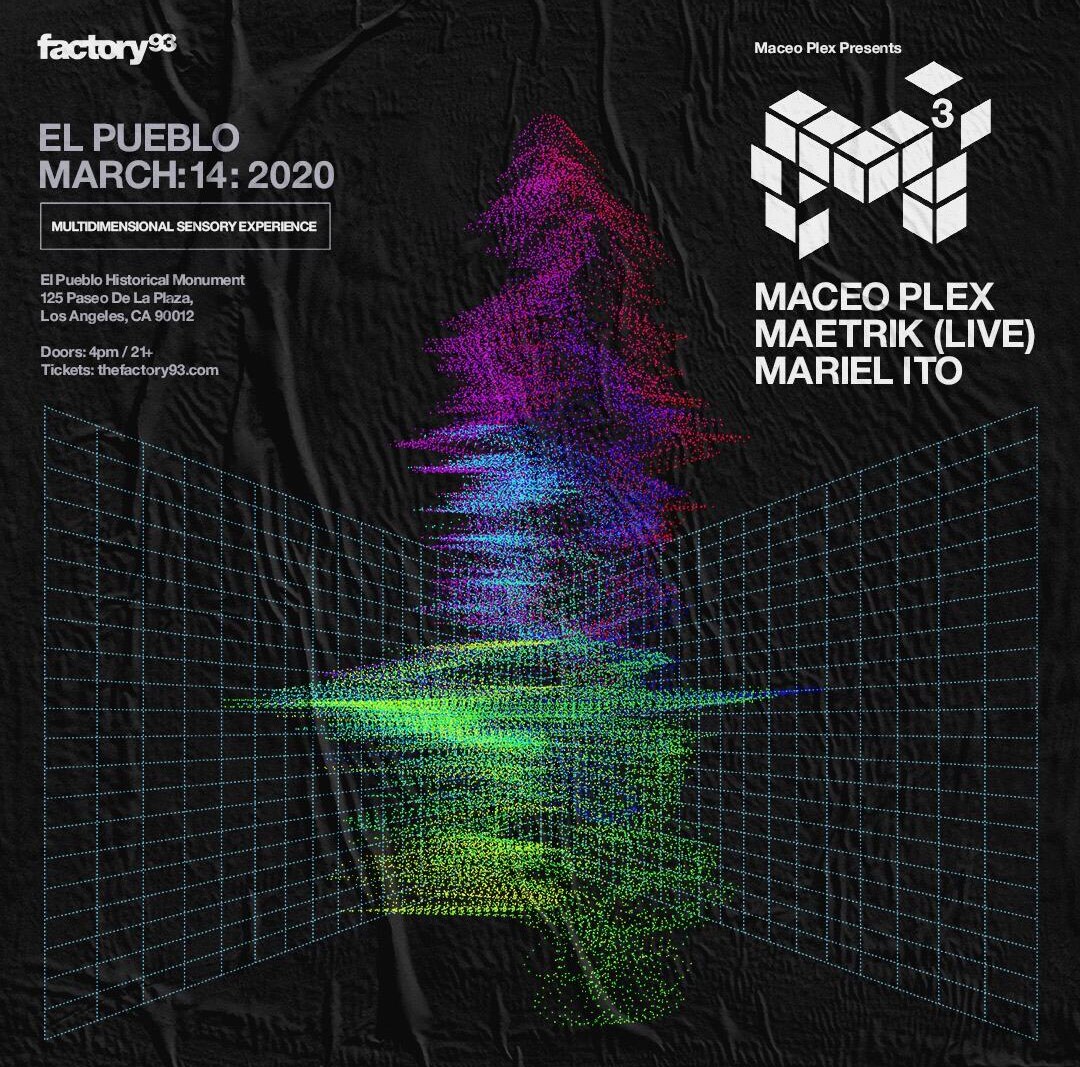 Maceo Plex Announces M³ - Combining All Three Monikers Of Maceo Plex, Maetrik & Mariel Ito Into One Three-Part Performance 