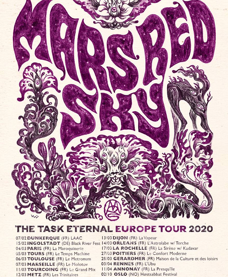 Mars Red Sky announce  Europe & USA tours 2020
