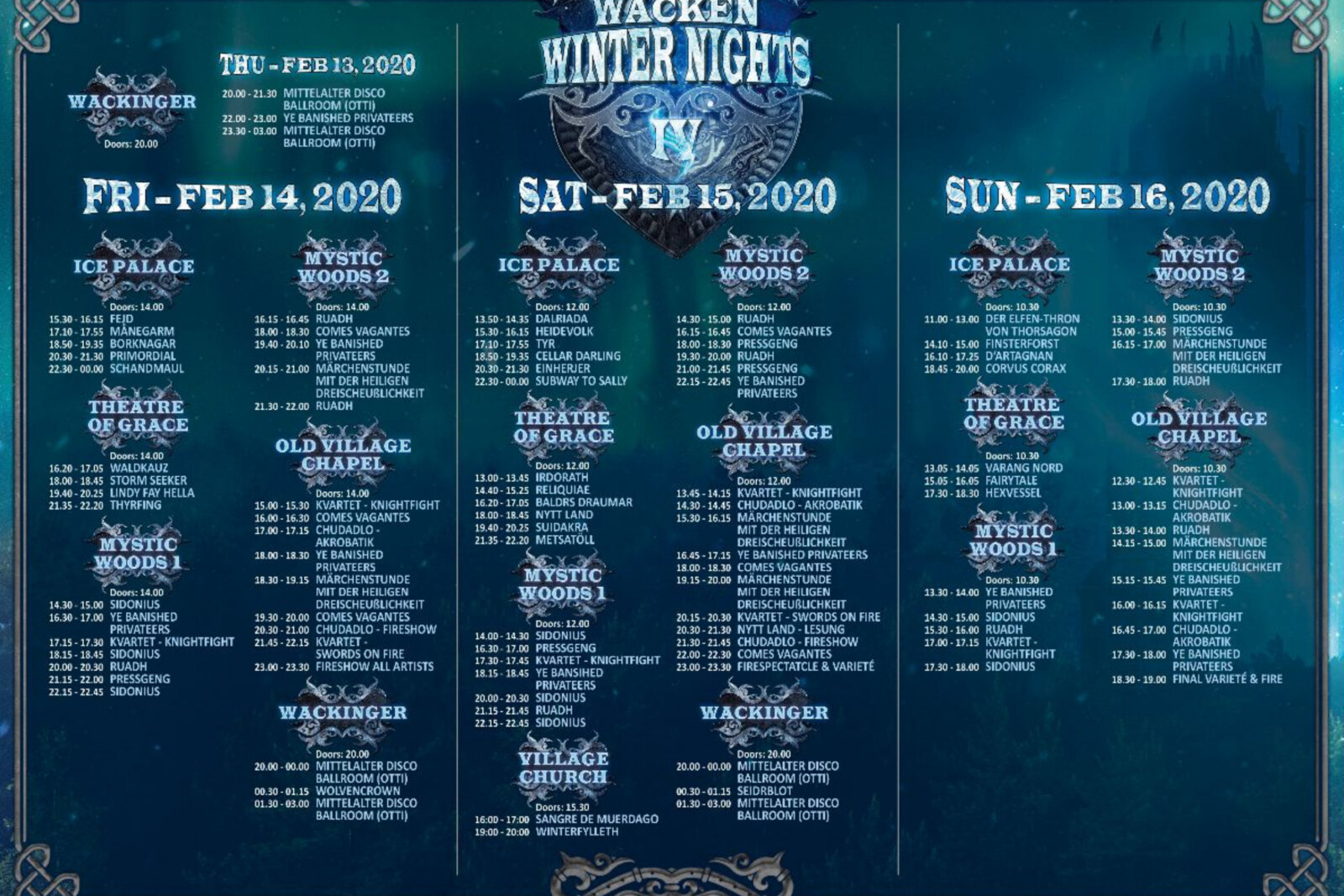 Wacken Winter Nights reveal full programme and site maps