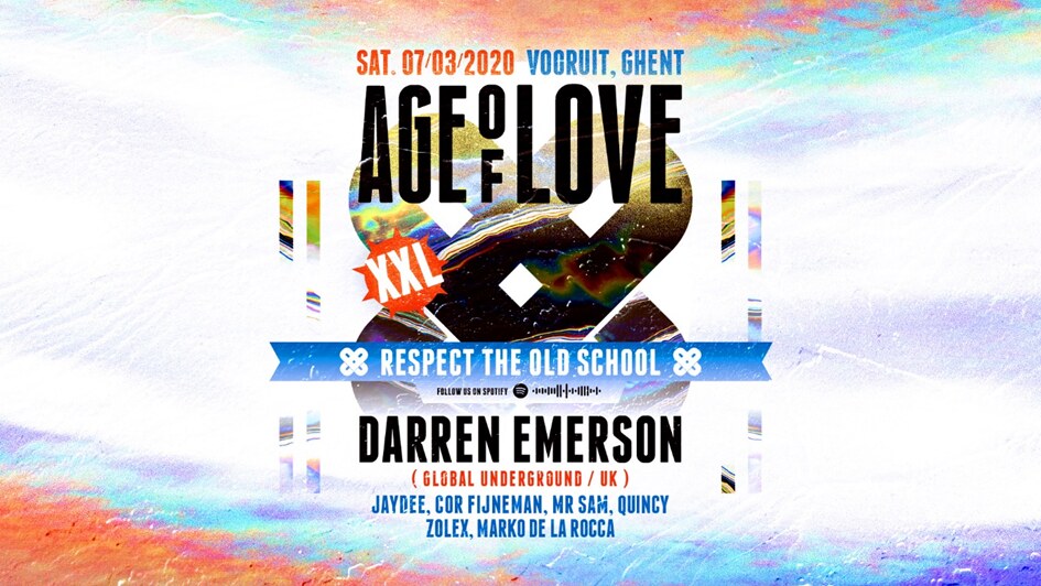 Age Of Love keert terug naar geliefde dansvloer te Vooruit, voor legendarische XXL editie op zaterdag 7 maart  