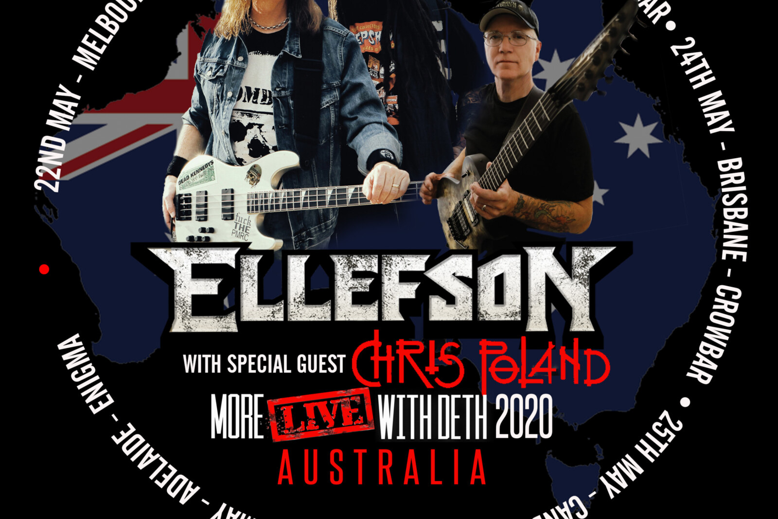 David Ellefson Australia and Japan Tour dates