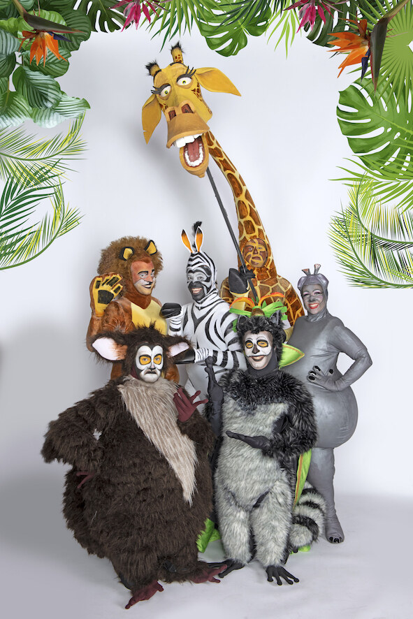 Zo ziet de beestige hoofdcast van 'Madagascar, de Musical' eruit!