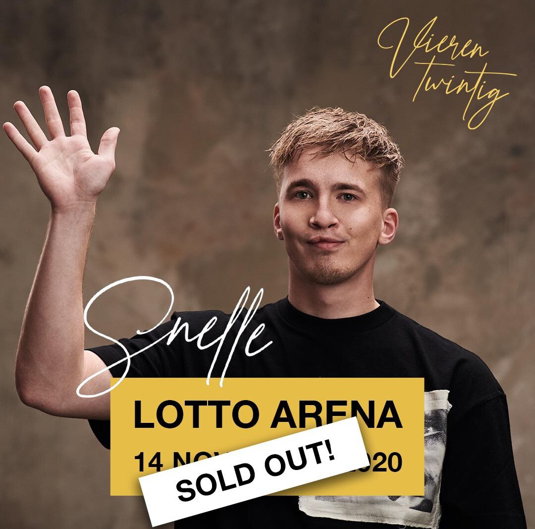 Snelle verkoopt Lotto Arena-concert ‘Vierentwintig’ op 24 uur uit.