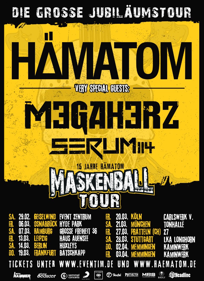 Serum 114 Releases New Single & Video „Freiheit“ Tour Through Germany and Switzerland Starts Tomorrow!