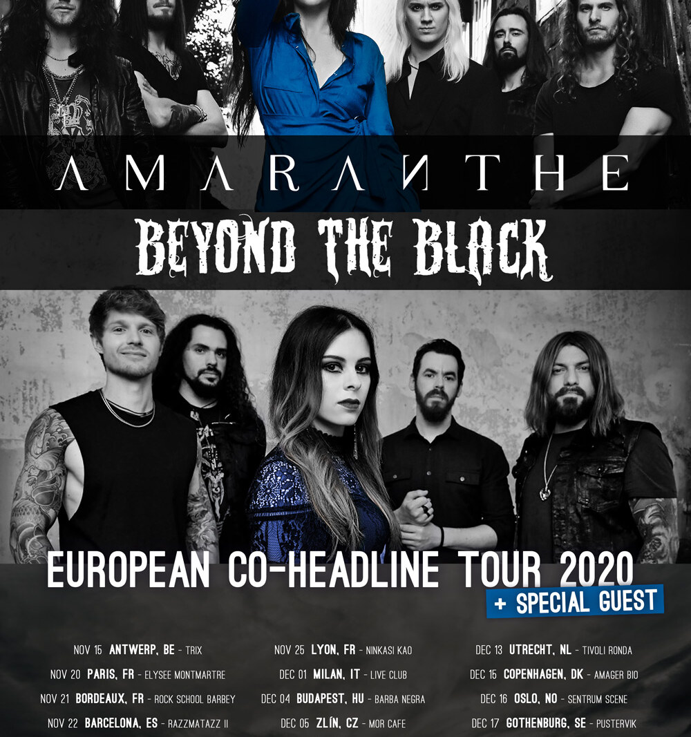  Amaranthe, announce European tour with  Beyond The Black
