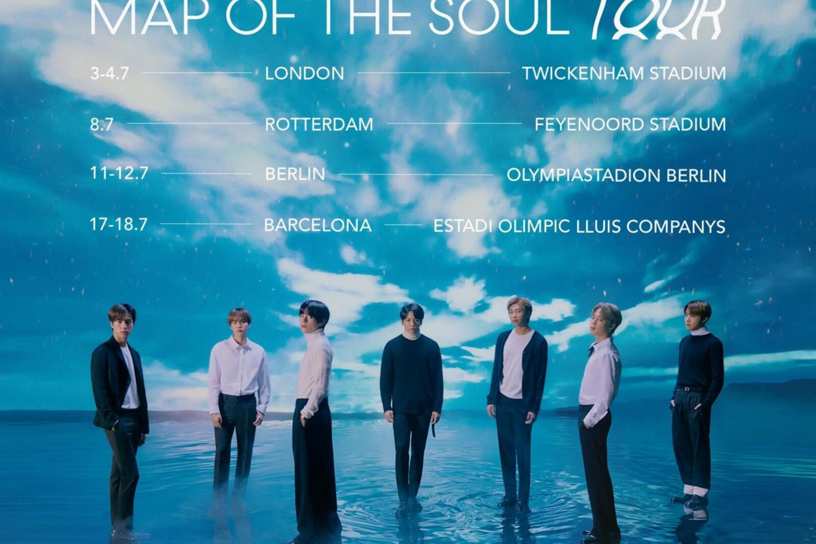 BTS kondigt langverwachte terugkeer naar Europa aan met 'MAP OF THE SOUL TOUR'