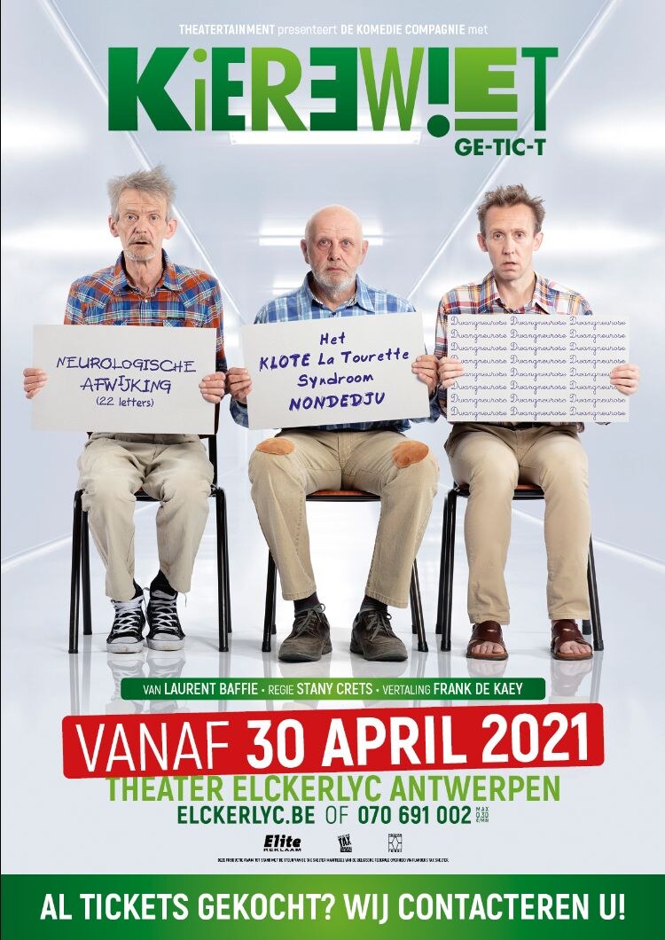 Theatertainment is genoodzaakt komedie "KIEREWIET" uit te stellen tot volgend theaterseizoen door Covid-19