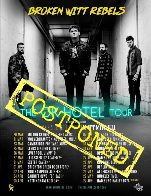 Broken Witt Rebels postpone headline tour
