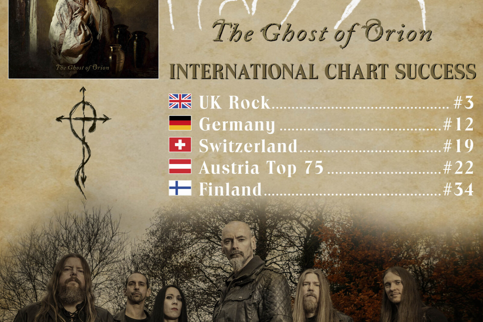 My Dying Bride enter the worldwide charts with new album "The Ghost Of Orion"!