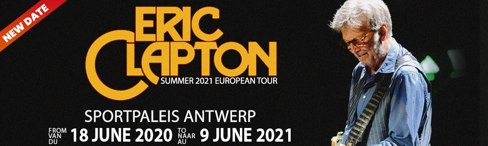 Nieuwe datum voor Eric Clapton in Antwerpen, nu op 9 juni 2021!