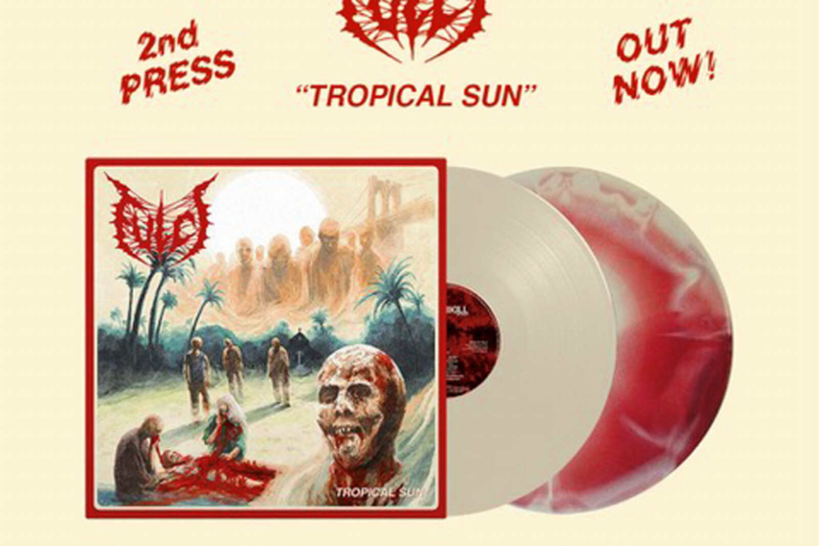 Fulci: new vinyl reissues for Italian death metallers acclaimed new album "Tropical Sun"!