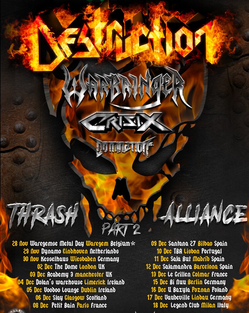Destruction Announce New Dates For EU Tour