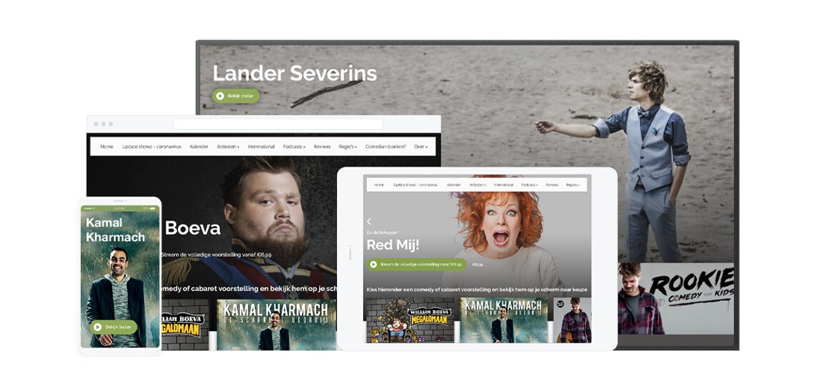 LiveComedy.be lanceert nieuw streamingplatform LiveComedyTV