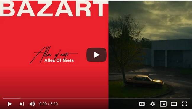 Bazart: nieuwe single & videoclip 'Alles Of Niets' nu uit