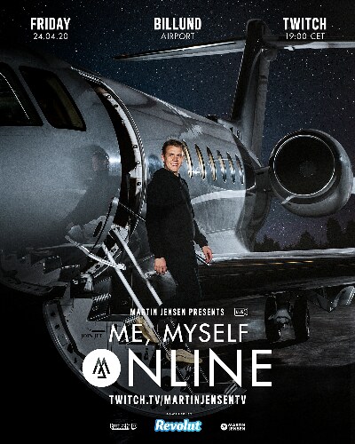 Martin Jensen’s ‘Me, Myself, Online’ live from Billund Airport at twitch.tv/martinjensentv on Friday 24th April 