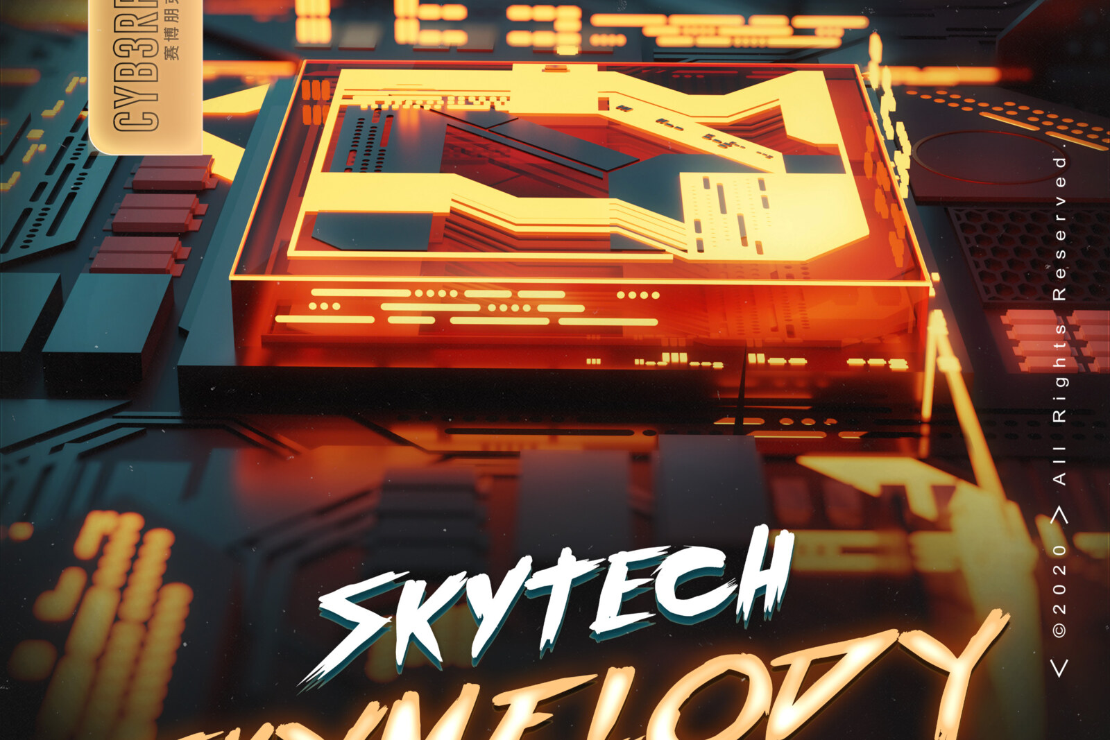 Skytech returns to R3HAB's CYB3RPVNK with melodic big-room single (1st solo release of 2020)