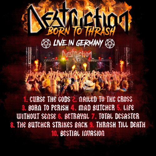 Destruction reveal tracklist for "Born To Thrash - Live In Germany"