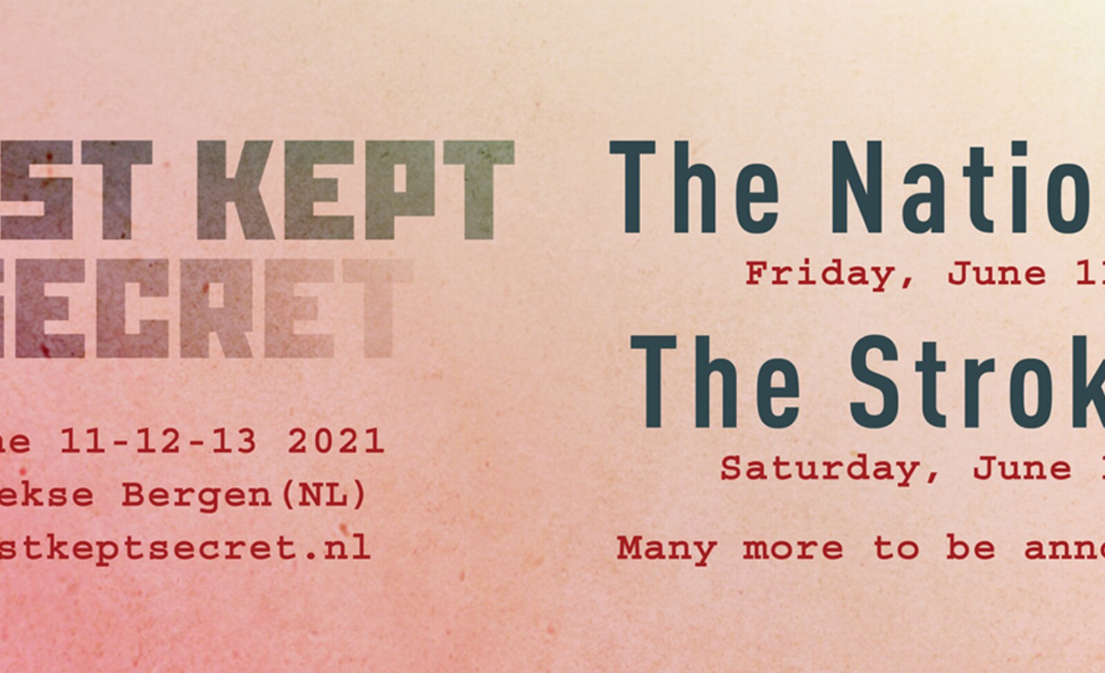 The National naar Best Kept Secret 2021