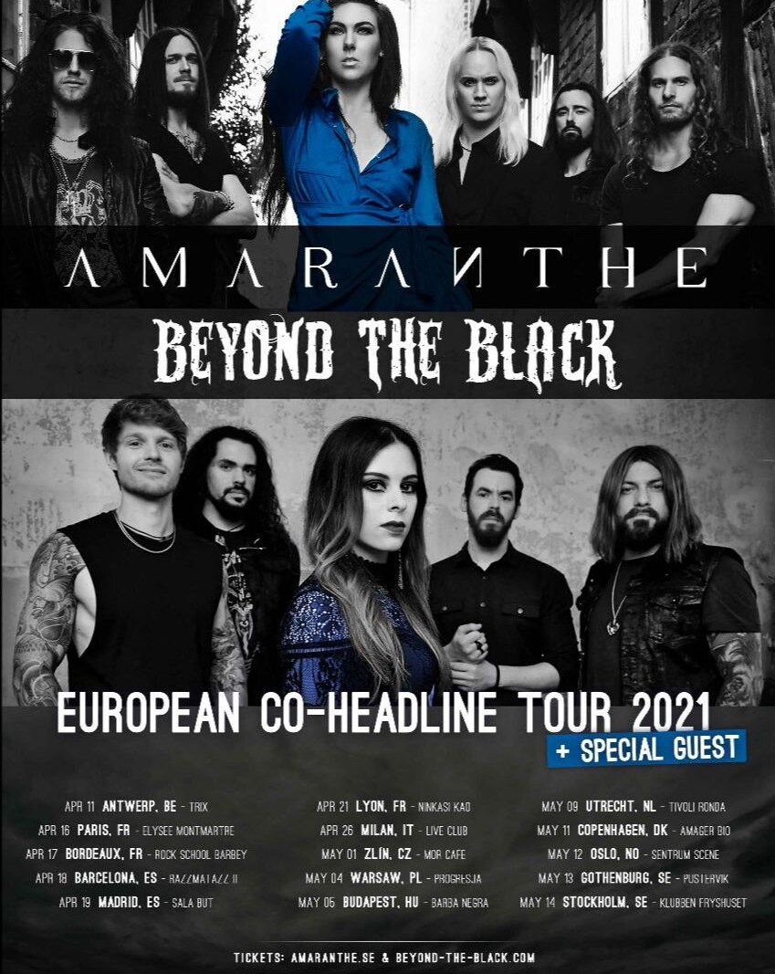 Amaranthe postpone European tour with Beyond The Black