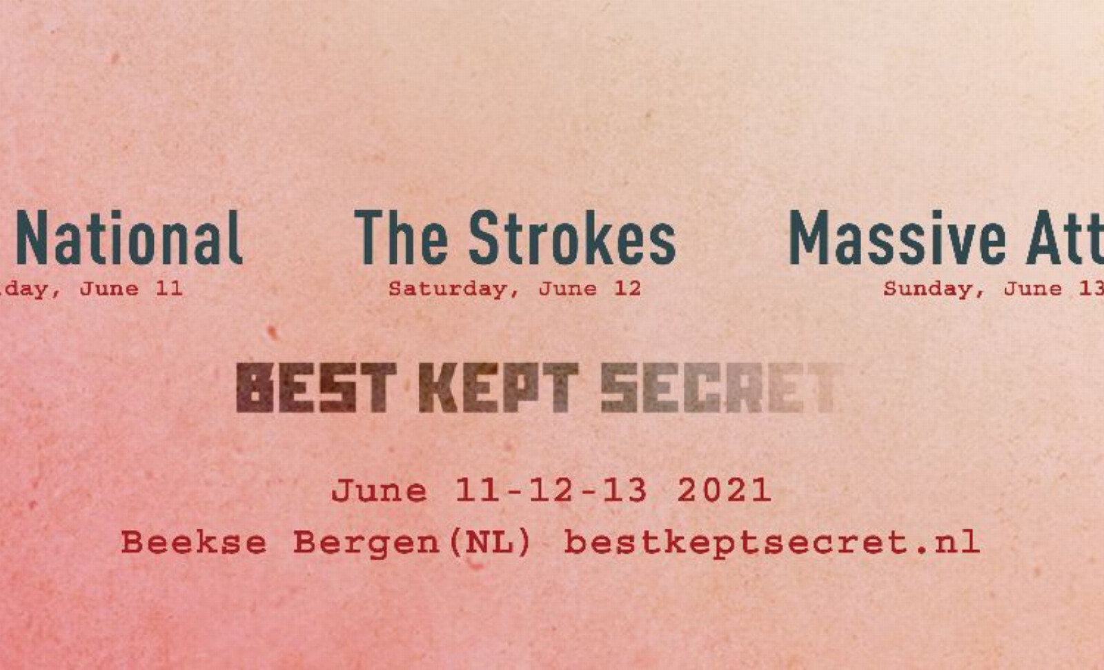 Massive Attack, Jamie xx, Fontaines D.C. en 67 andere artiesten bevestigd voor Best Kept Secret 2021