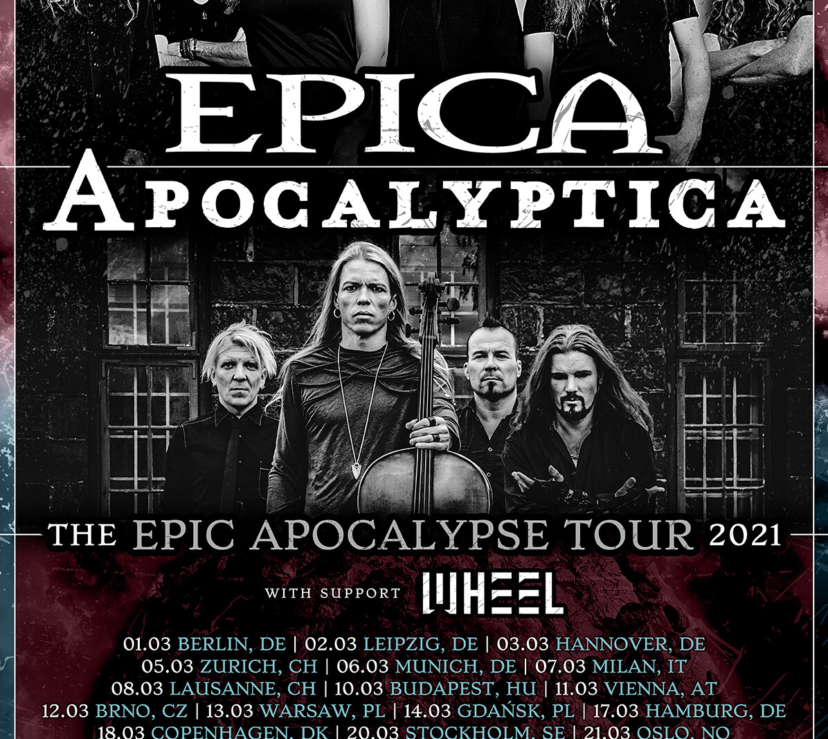 Epica - European Co-Headline Tour With Apocalyptica postponed till Spring 2021!