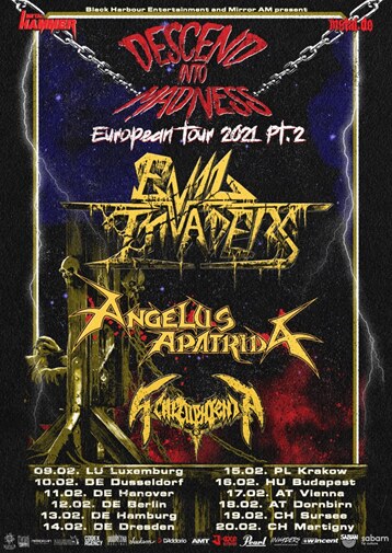 Evil Invaders Announces 2021 European Tour!