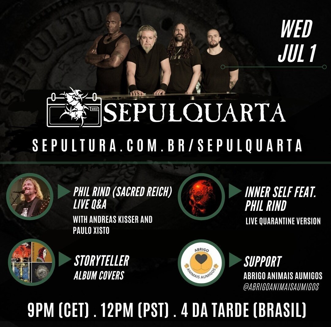 Sepultura welcome Phil Rind to their SepulQuarta sessions!