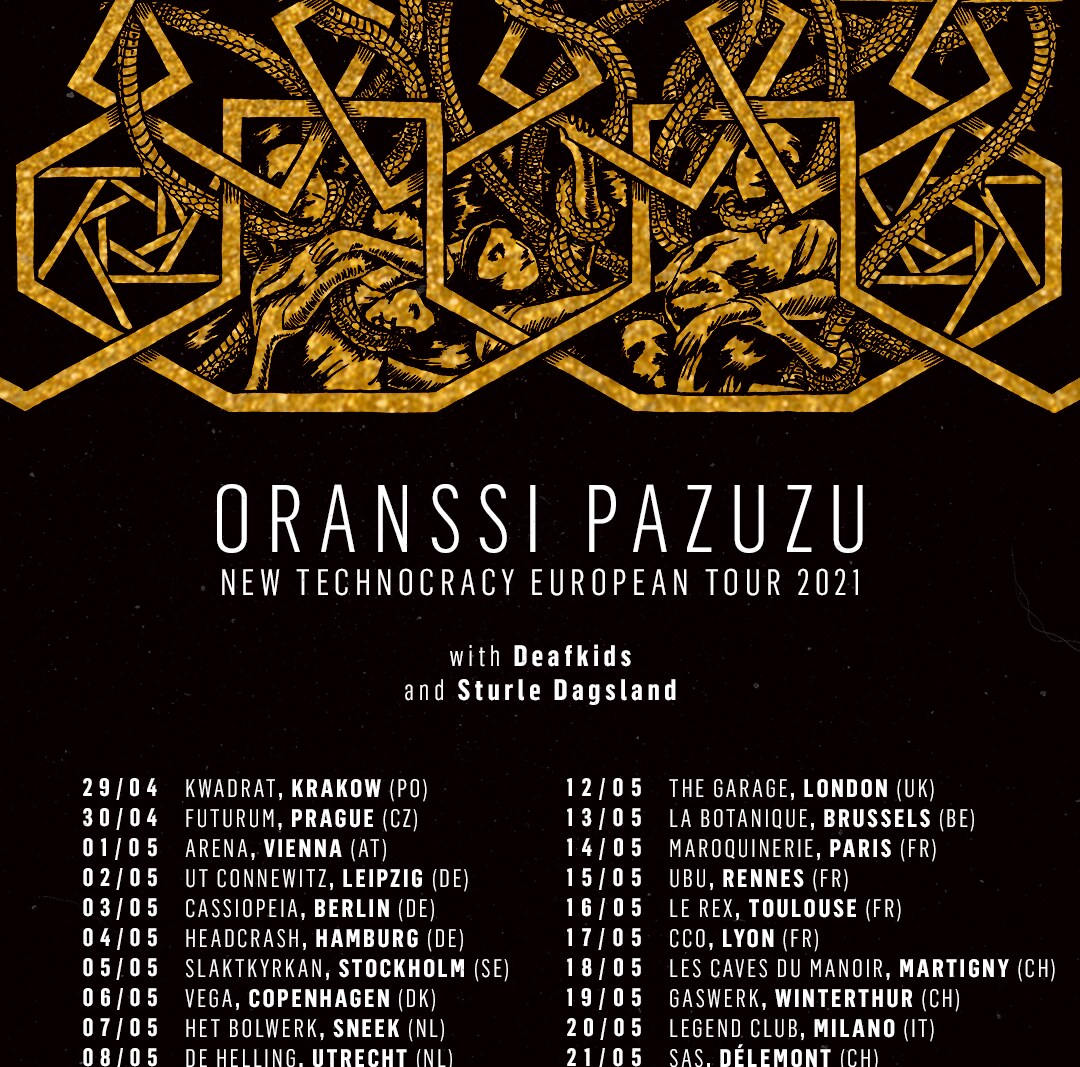 Oranssi Pazuzu announce rescheduled "New Technocracy European Tour 2021"