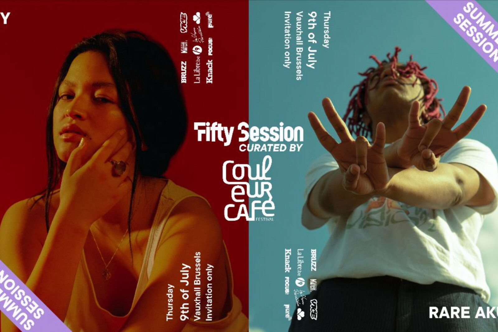 Couleur Café: live muziek met VICE, Fifty Summer Sessions & ZG in AB!