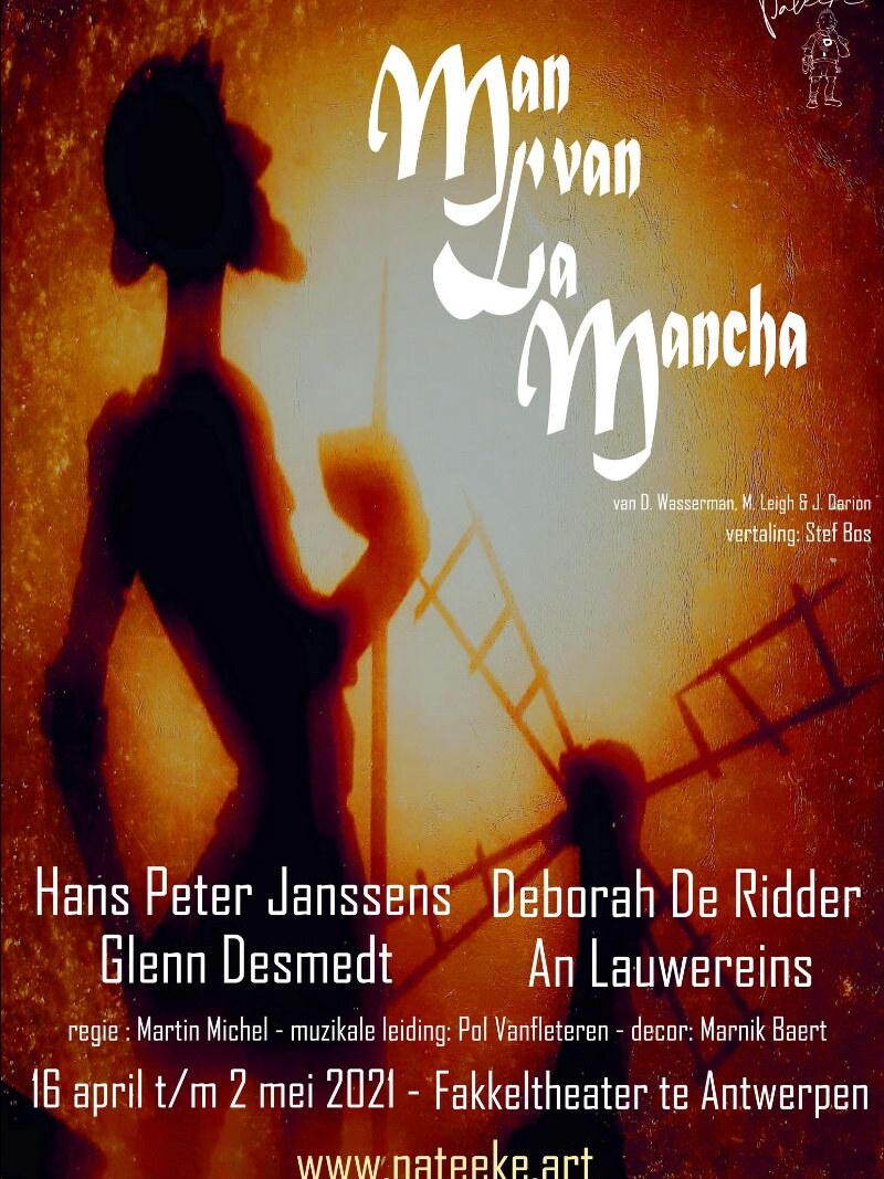  Pateeke vzw kondigt musical Man Van La Mancha aan in april 2021