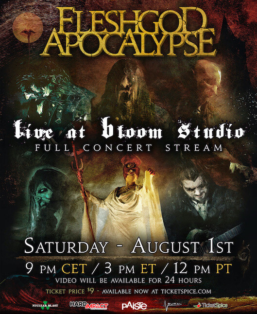 Fleshgod Apocalypse to live stream full concert from Bloom Studio on August 1st