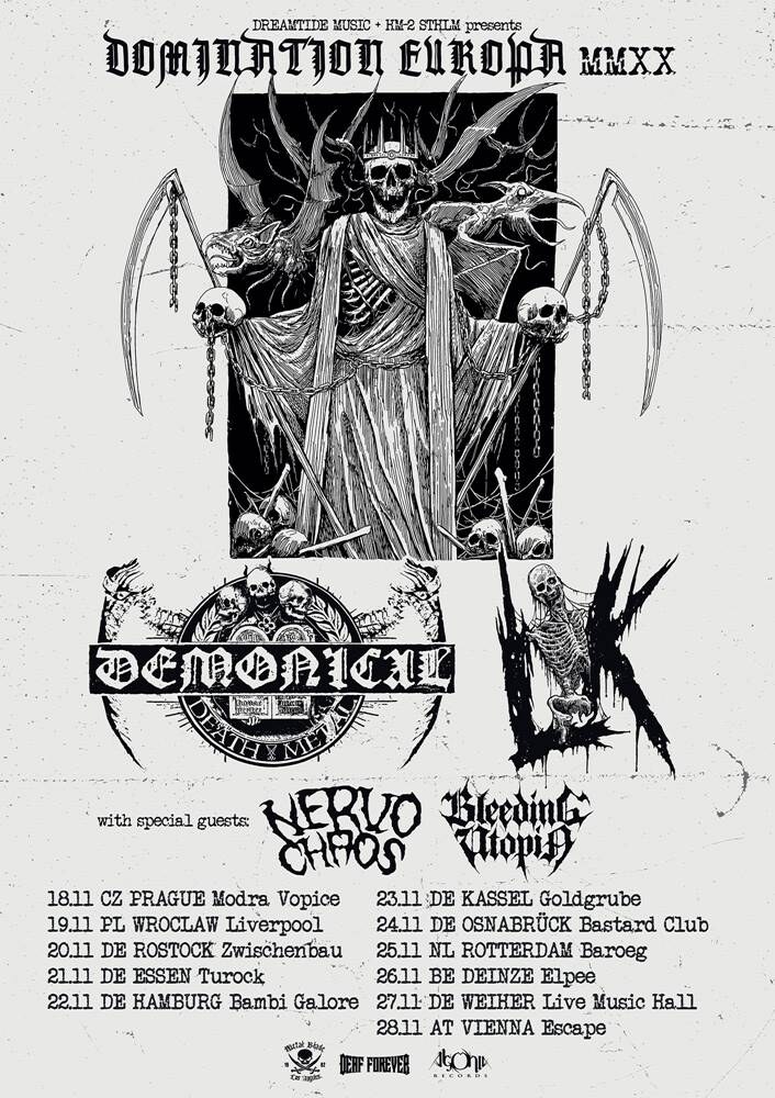 Demonical and LIK announce co-headlining European tour